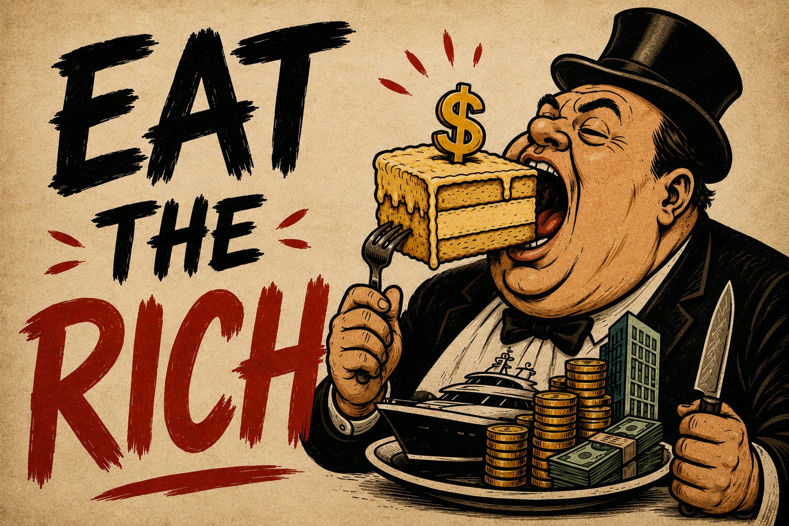 La hora de comerse a los ricos